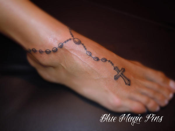 rosary ankle tattoos. rosary ankle tattoos. Cross Tattoos Rosary. cross