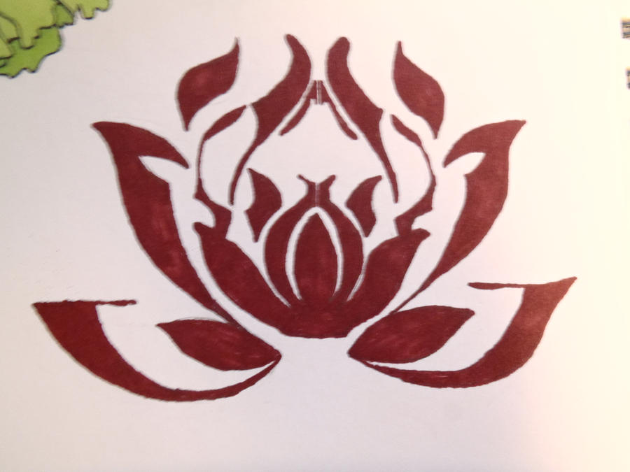 Tribal Lotus Flower by DearAngelTori on deviantART