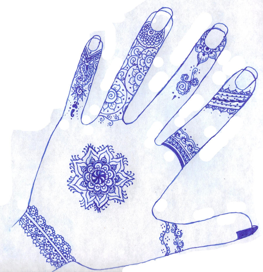 Henna hand by