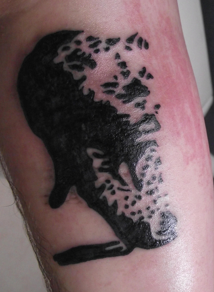 Banksy Leopard Tattoo by