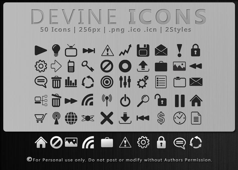 Mono Icon Set Pack Collection For Web Design Interface