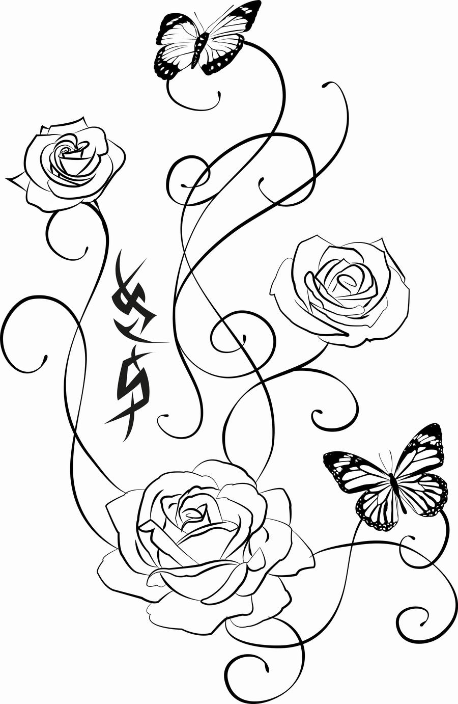 Rose tattoo by Ariesmzj on