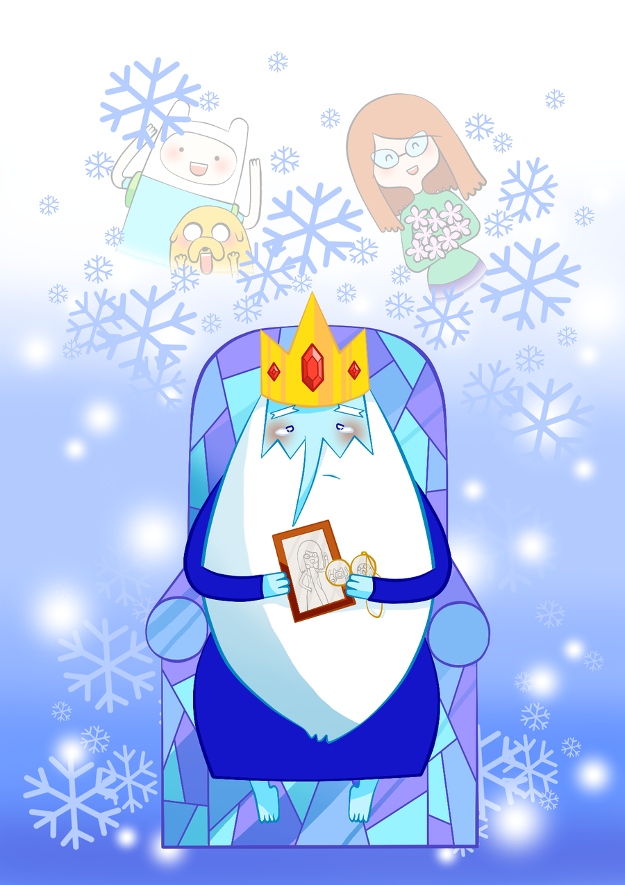adventure_time___ice_king__lonely__by_howzih-d4r9r57