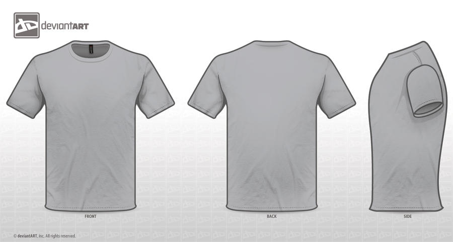 T-shirt GREY TEMPLATE. by zombieabstract on DeviantArt