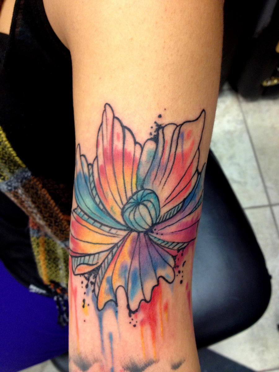 ... tattoos 2013 2015 mikeashworthtattoos abstract flower tattoo by mike