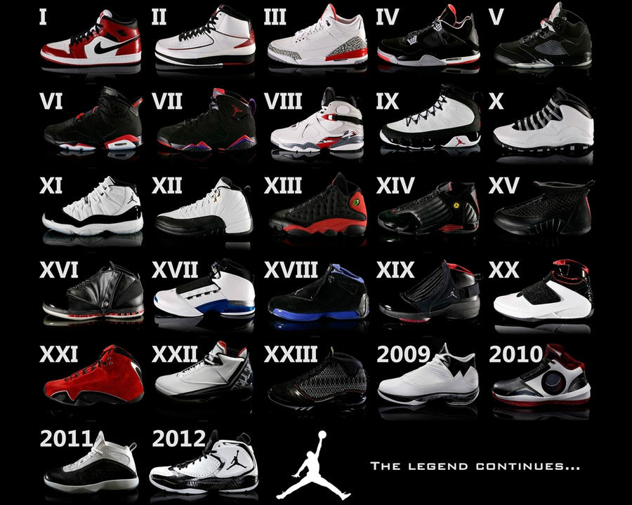 all of jordan shoes in order