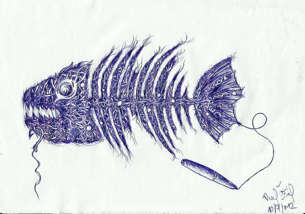 clip art fish skeleton - photo #29