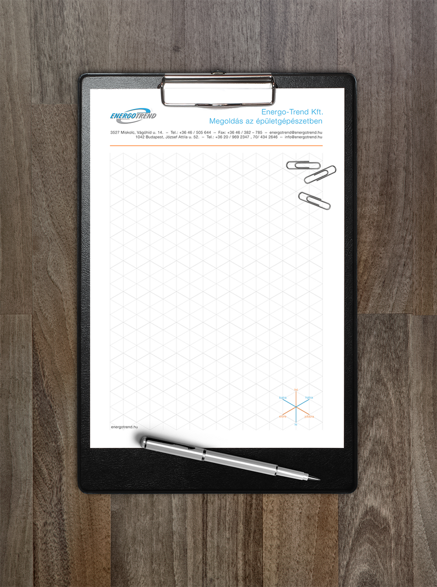 Isometric Sketch Paper – for EnergoTrend Kft.
