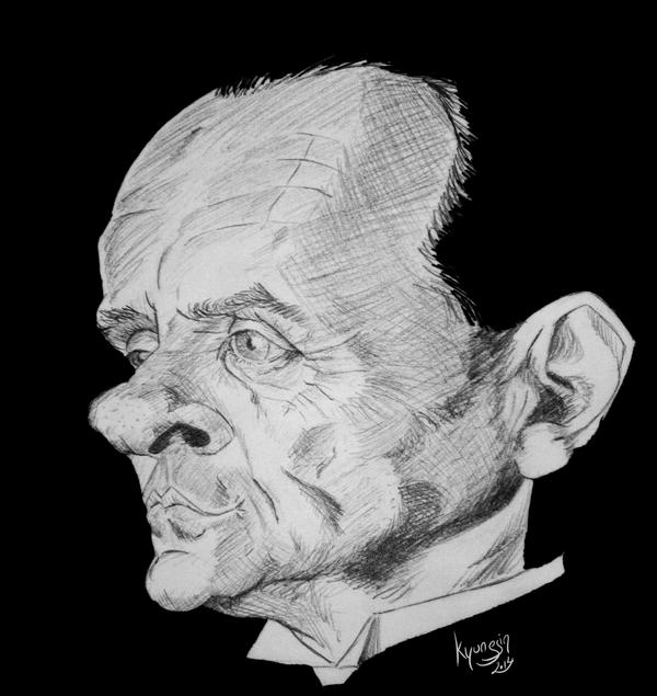 Anthony Hopkins caricature