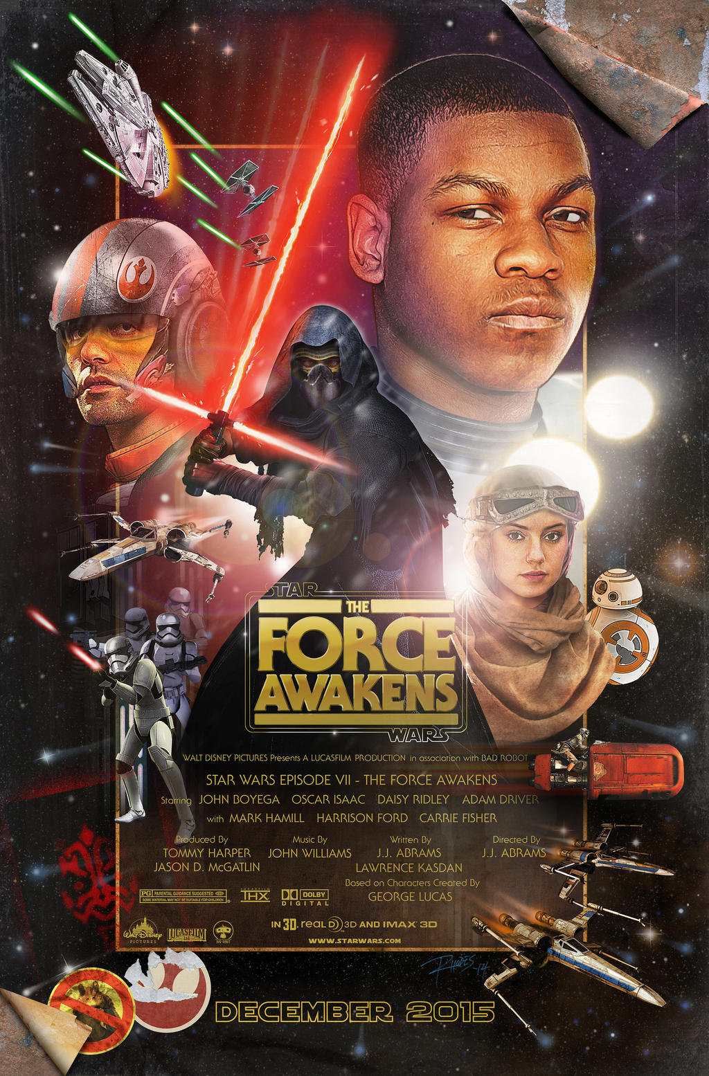The Force Awakens Poster (Version A) Small by Love-Carmichael