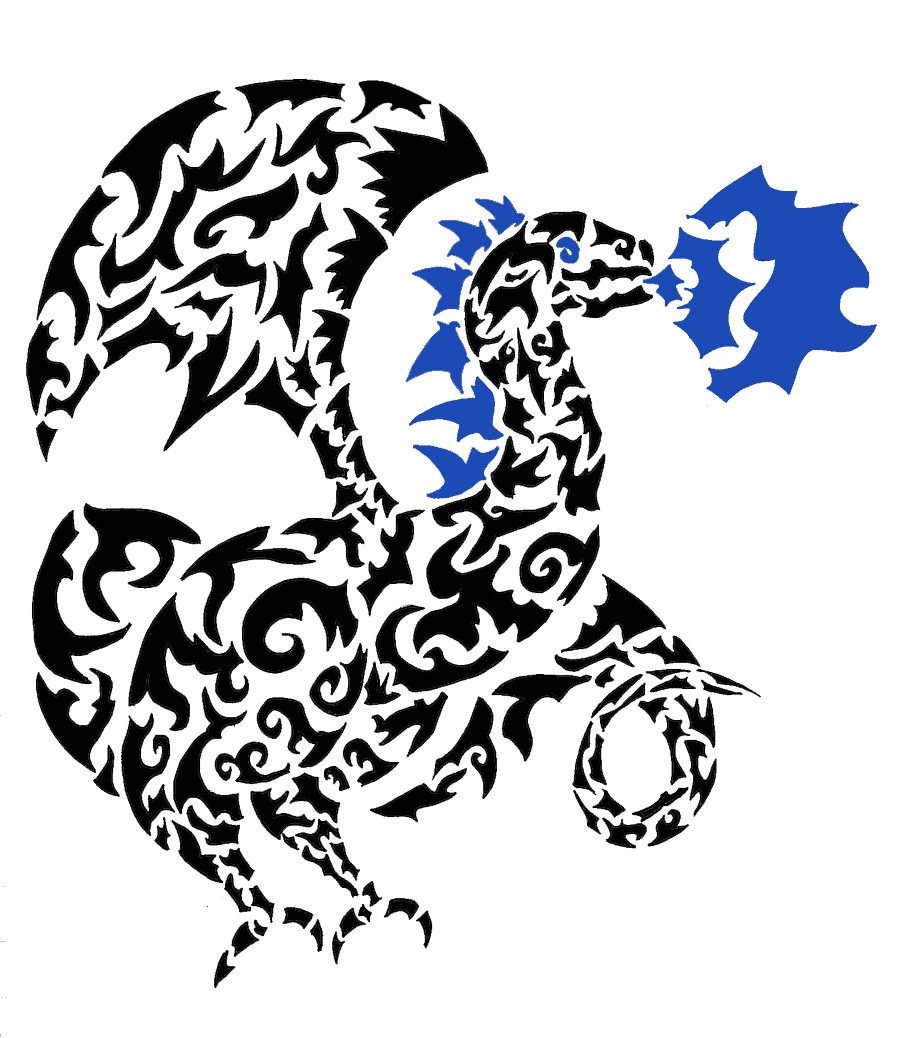 dragon tattoo tribal