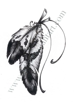 Feather Tattoo - shoulder tattoo