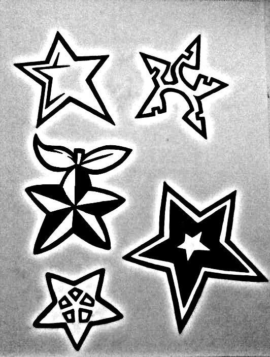 Star Tattoo Design Sheet by GabrielEnglishLux on deviantART