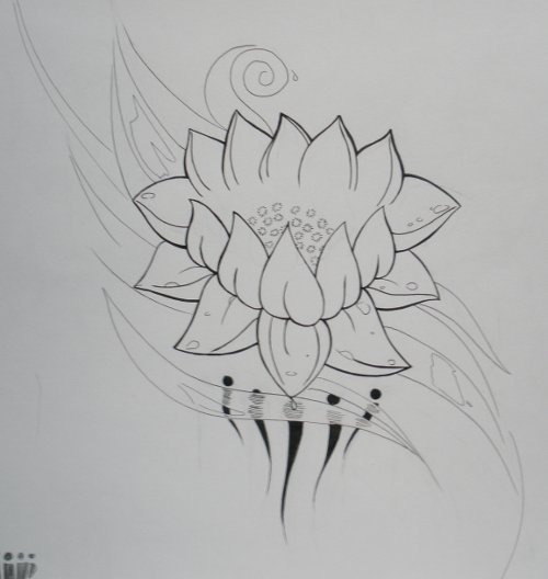 Lotus Tattoo Design by