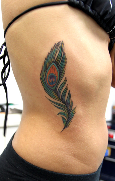 Peacock Feather Tattoo Designs For Women Picture 1
