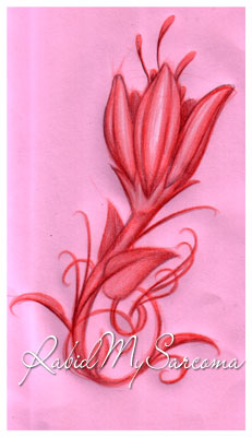 flower sketch | Flower Tattoo