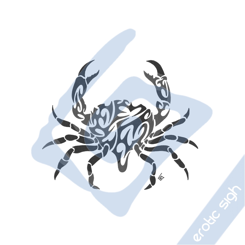 Tribal Crab tattoo design by ~Erotic-sigh on deviantART