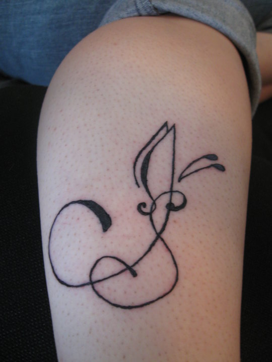 S-J tattoo butterfly