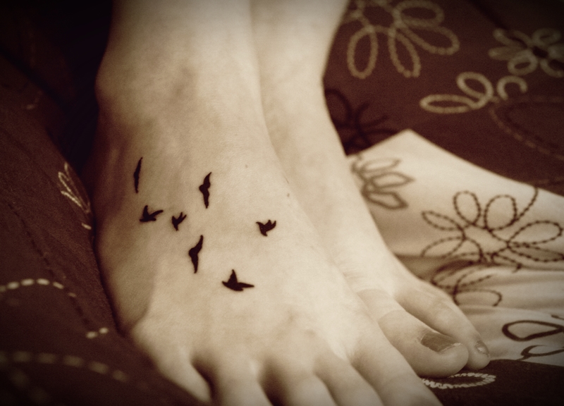 black bird tattoo. My first tattoo. The 7 irds