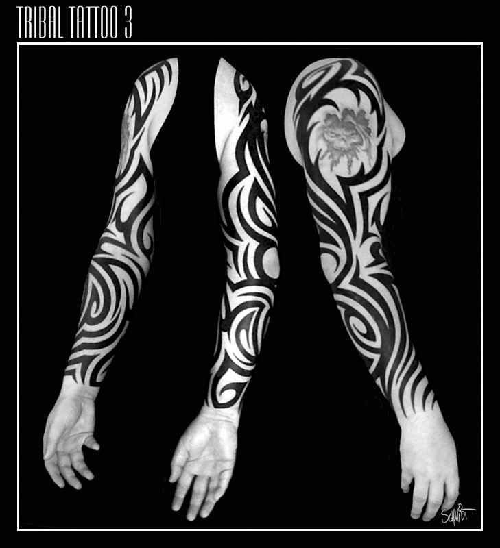 Tribal Tattoo BW3