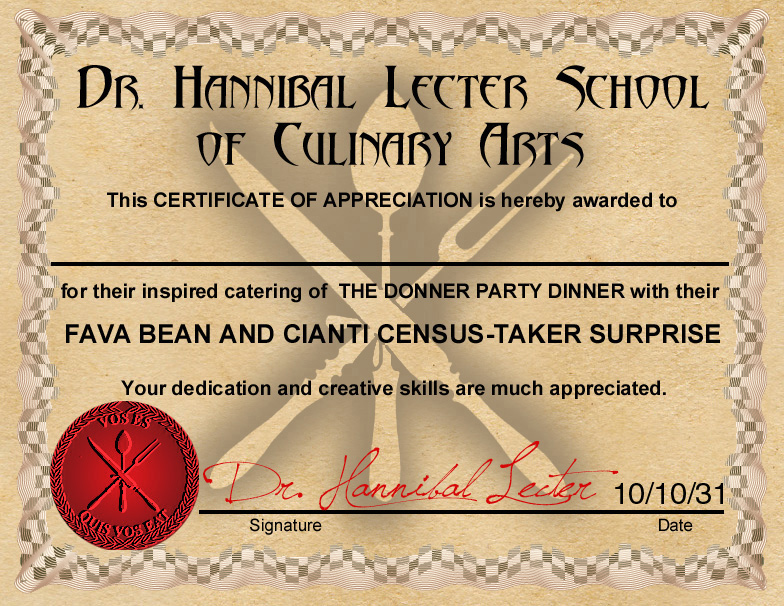 Culinary Arts CertificateConfession