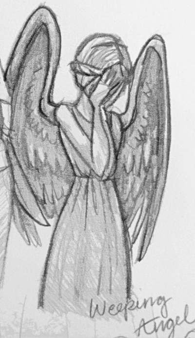 Weeping Angel Sketch by Atlantistel on deviantART