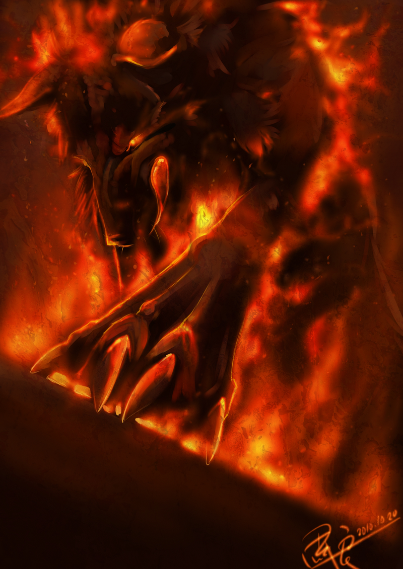 Flare the fire pup// A flame's vital deception  (Updated) Fire_wolf_by_silce_wolf-d3lcwzp