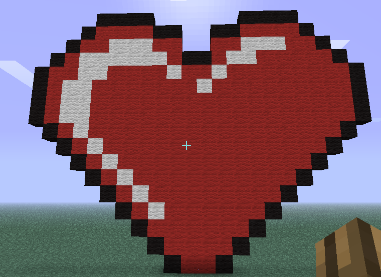 Minecraft Heart by ManWolfBearFish on DeviantArt