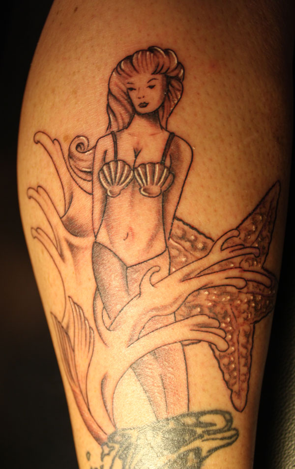 Mermaid tattoo by Unibody on