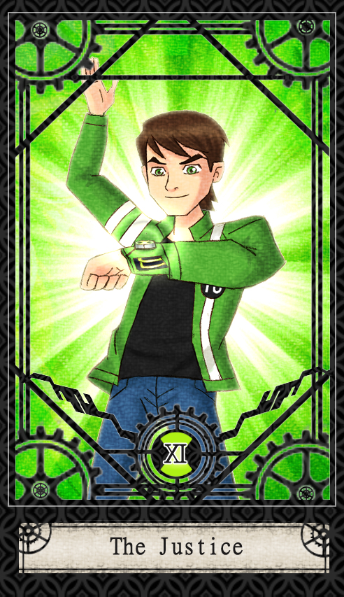 Ben 10 Tarot- 11. The Justice by CheshireP