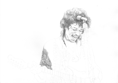 Jimi Hendrix Sketch Time Lapse gif by Carl-Seager