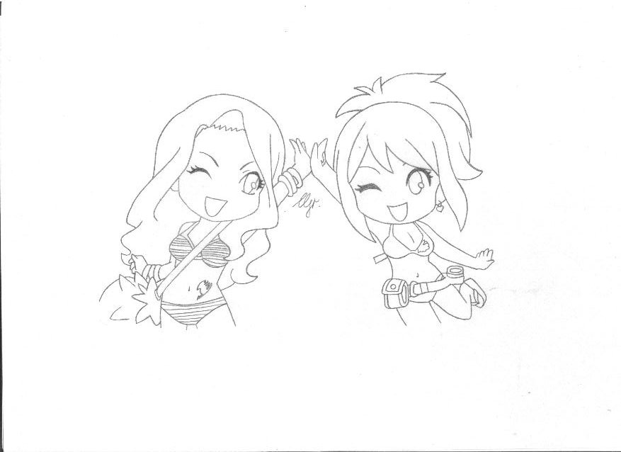 fairy tail coloring pages anime chibis - photo #23