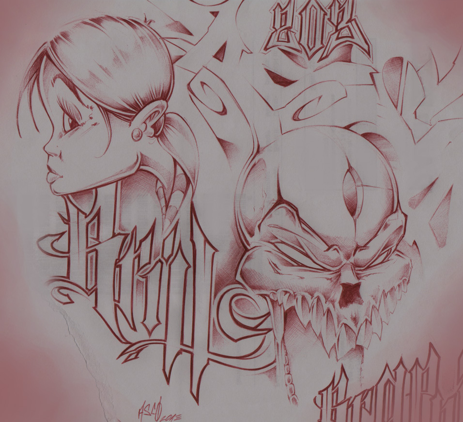Graffiti Heart Designs Graffiti-tattoo-design-asco by