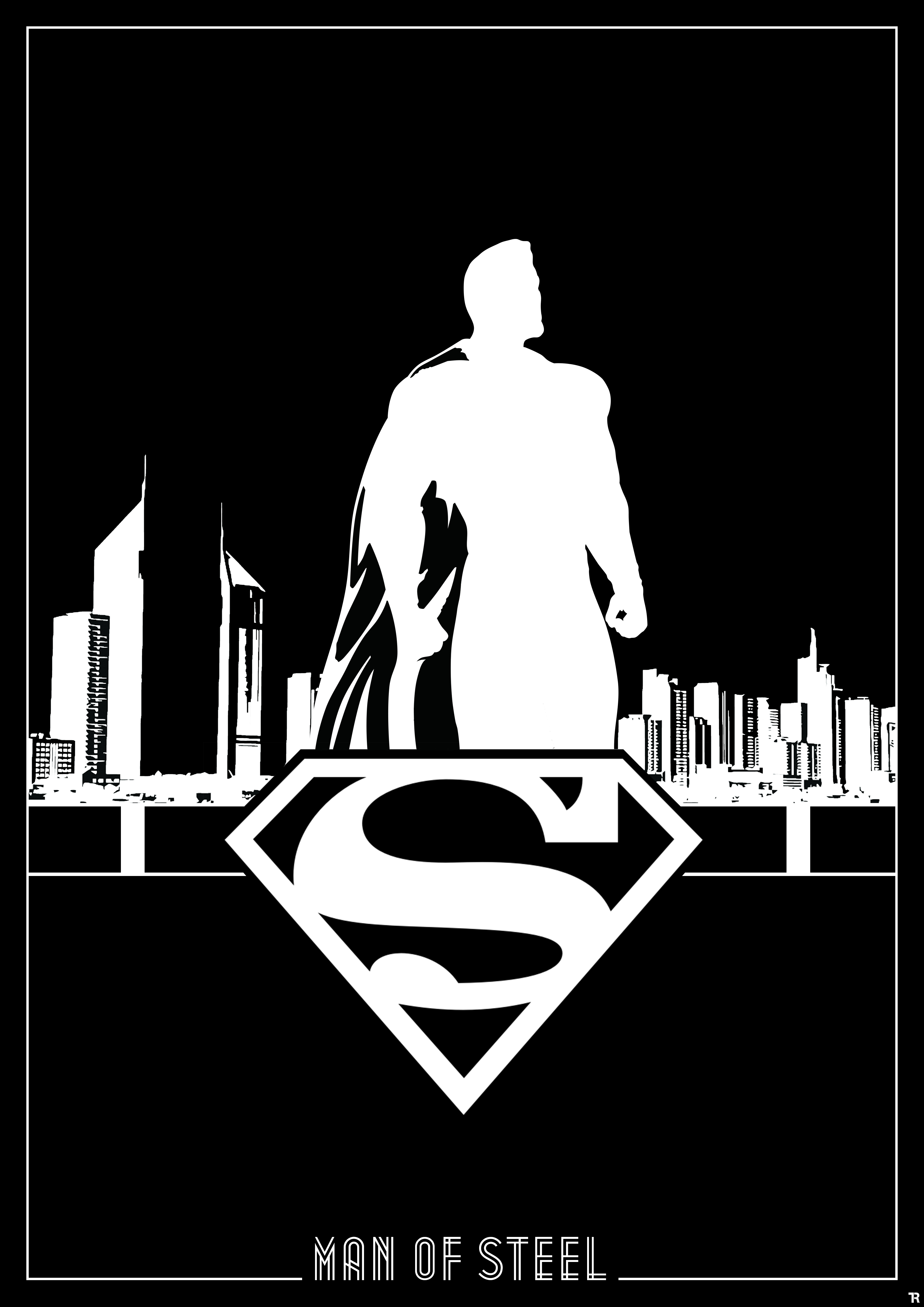 superman clipart black and white - photo #45