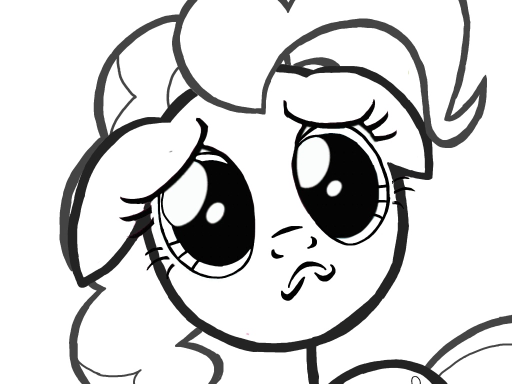 sad pinkie pie coloring pages - photo #4