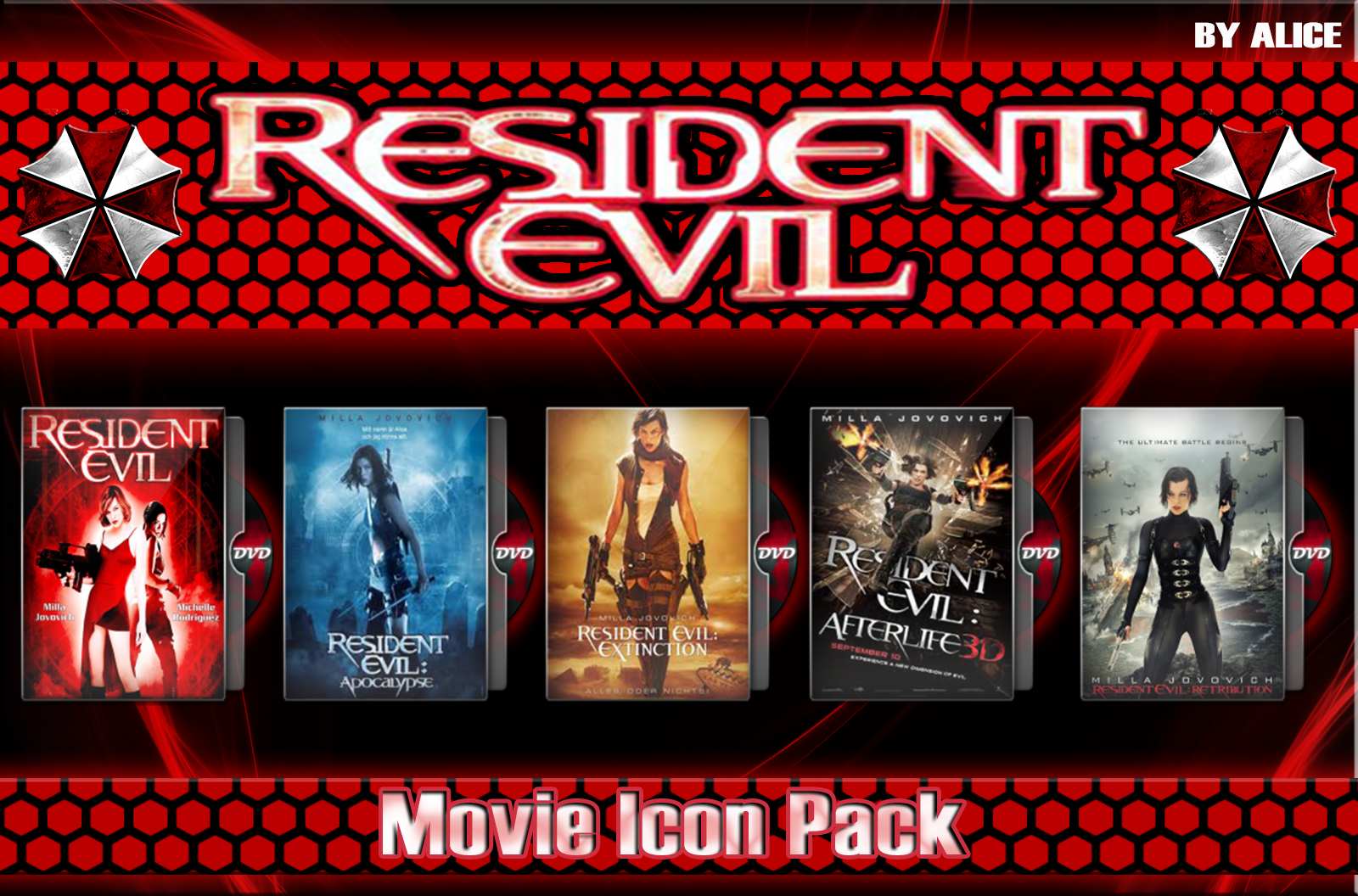 Resident Evil Movie Icon Pack by Alicegirl77 on DeviantArt