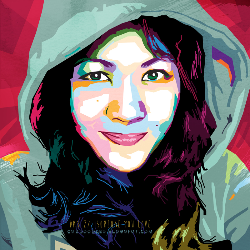30 day drawing challenge 267 someone you love sister birthday portrait vector