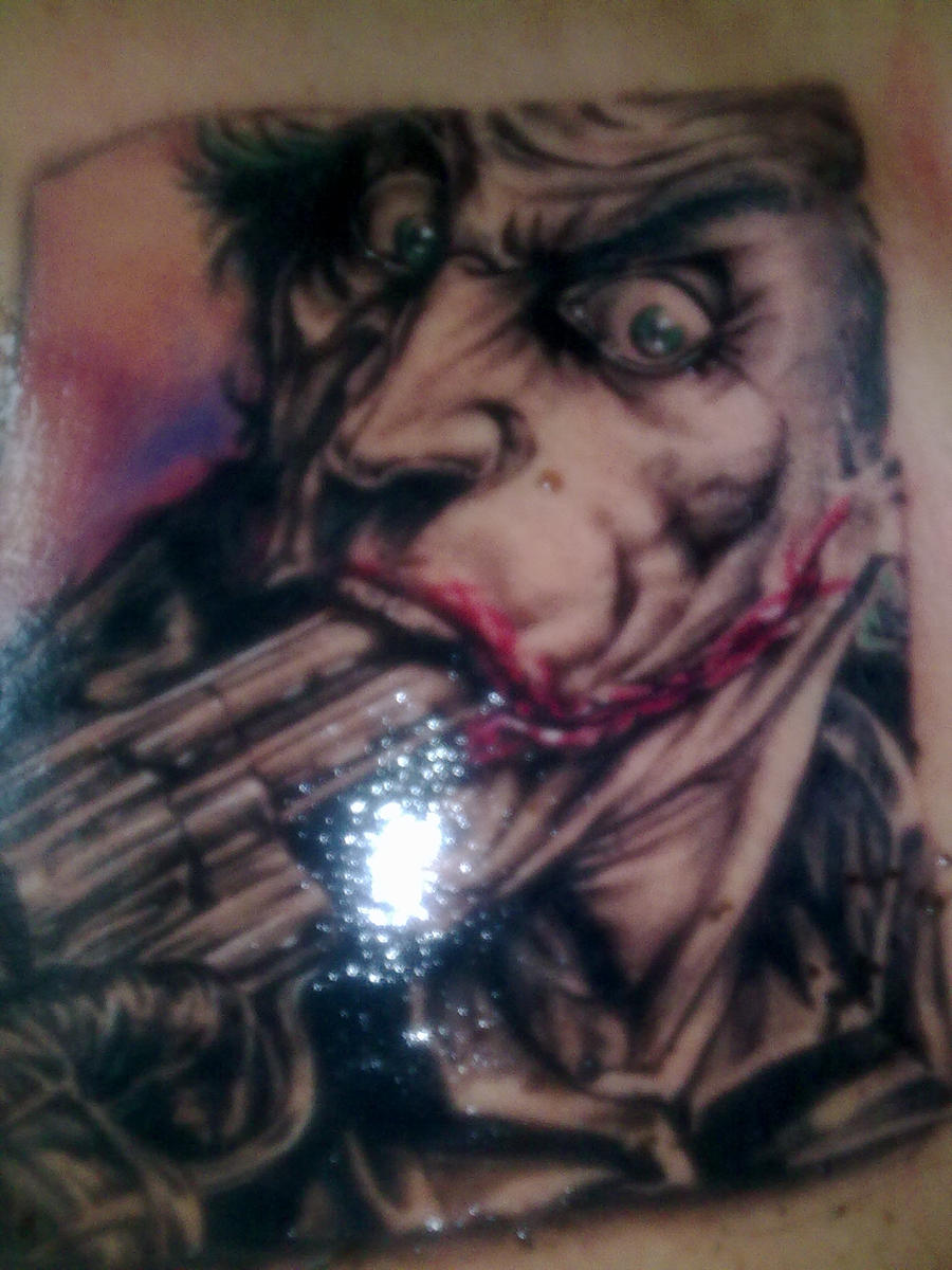 joker tattoo by nikcann on