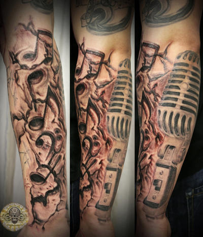 5 music drums note micro tat by 2FaceTattoo on deviantART