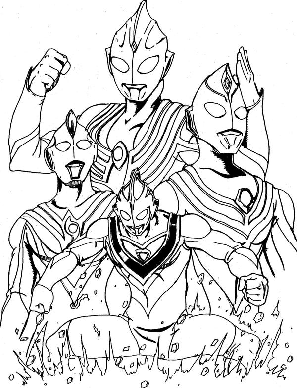 ultraman zero coloring pages - photo #17