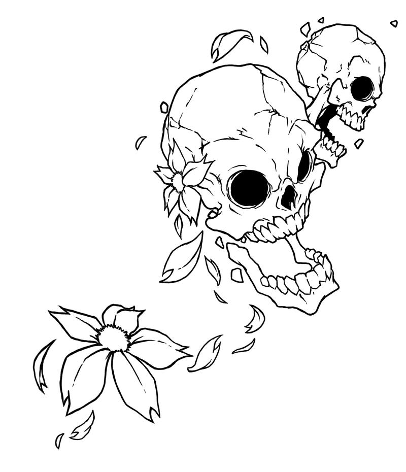 skulls tattoo design