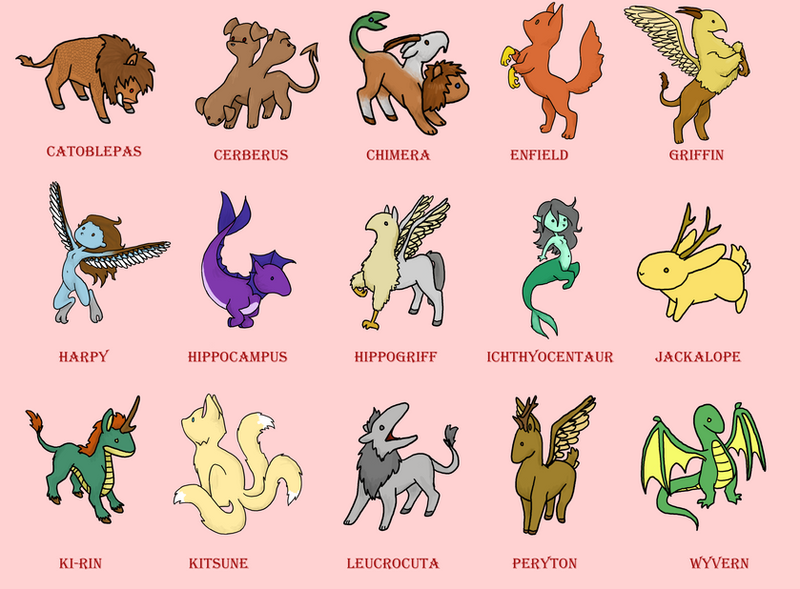 Mythical Creatures by Jesteppi