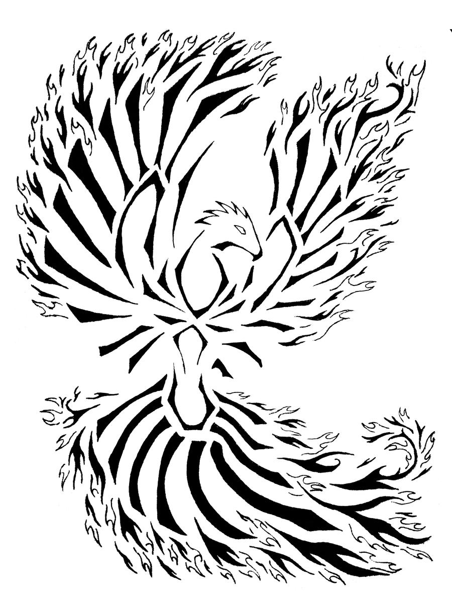 phoenix tattoo tribal