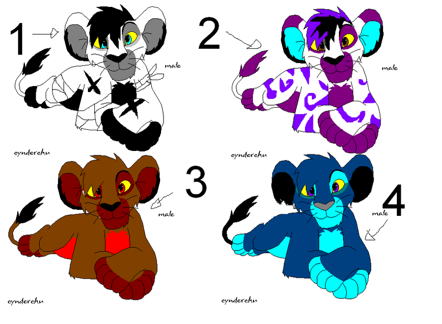 LION CUB ADOPTABLES 2 1 GONE BY SUPERECHIDNA415