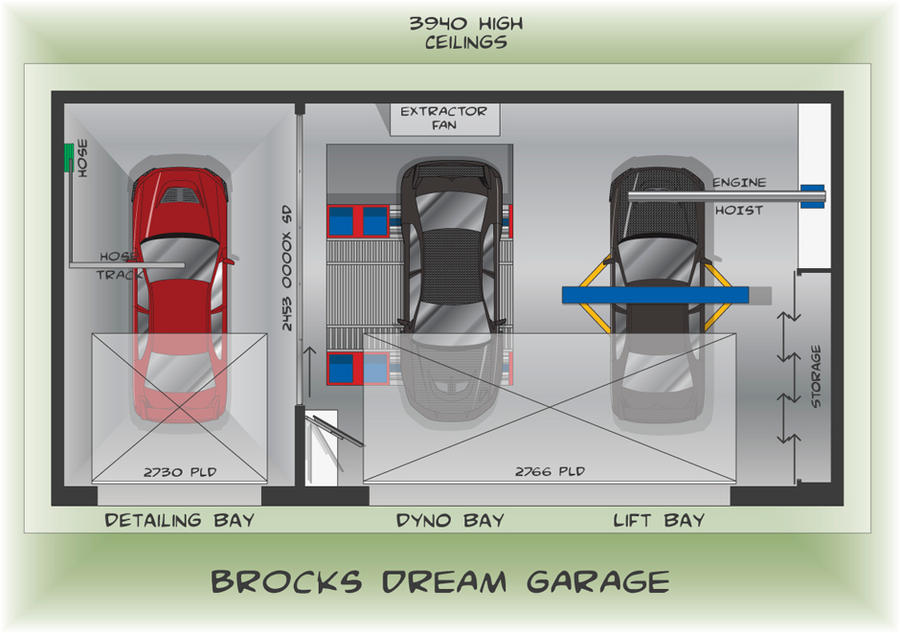 Dream Garage Floor Plan by brockyx on DeviantArt