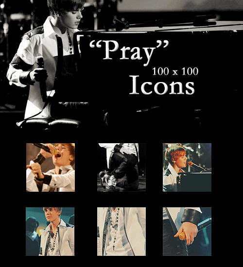 justin bieber icons. Justin Bieber: Pray Icons by