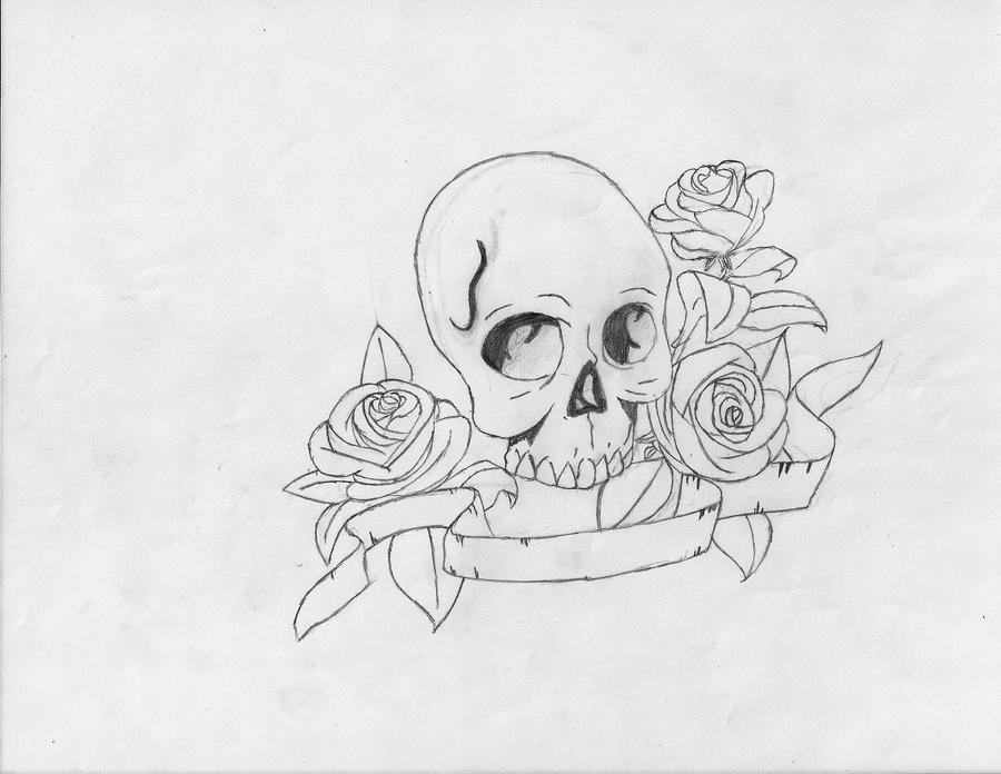 Skull and Roses by TheDMV on deviantART