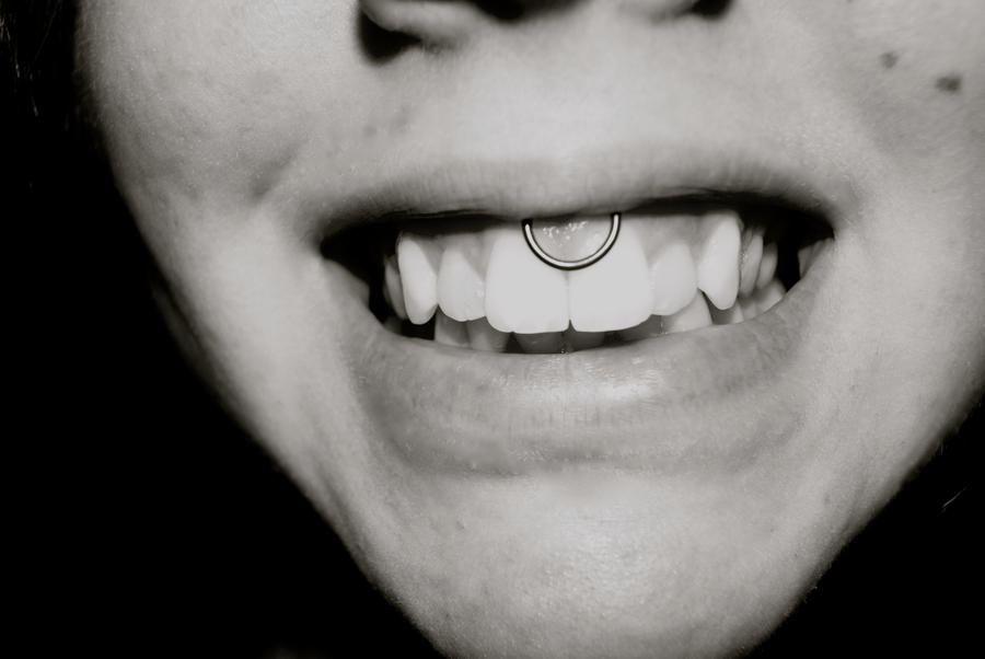 small smiley piercing. My Smiley Piercing by