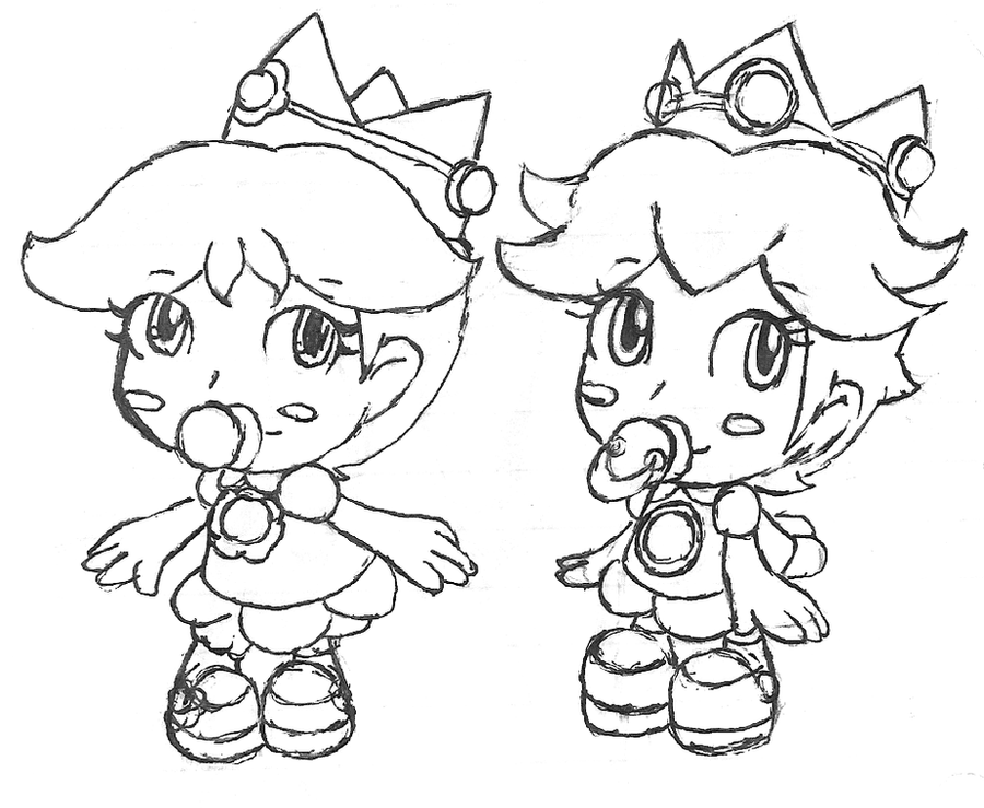 baby daisy mario coloring pages - photo #6