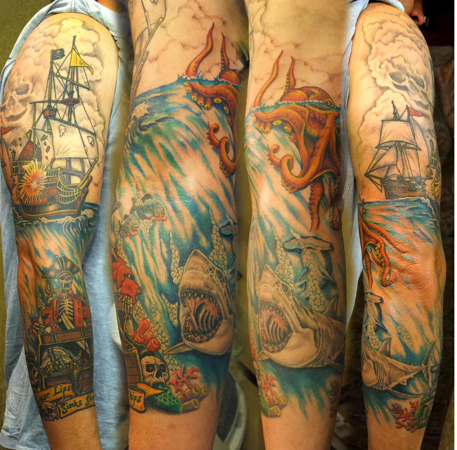 pirate sleeve by asuss06 on